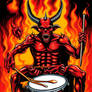 Demon Playing Drums