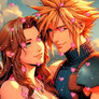 Final Fantasy VII - Aerith and Cloud - GIF