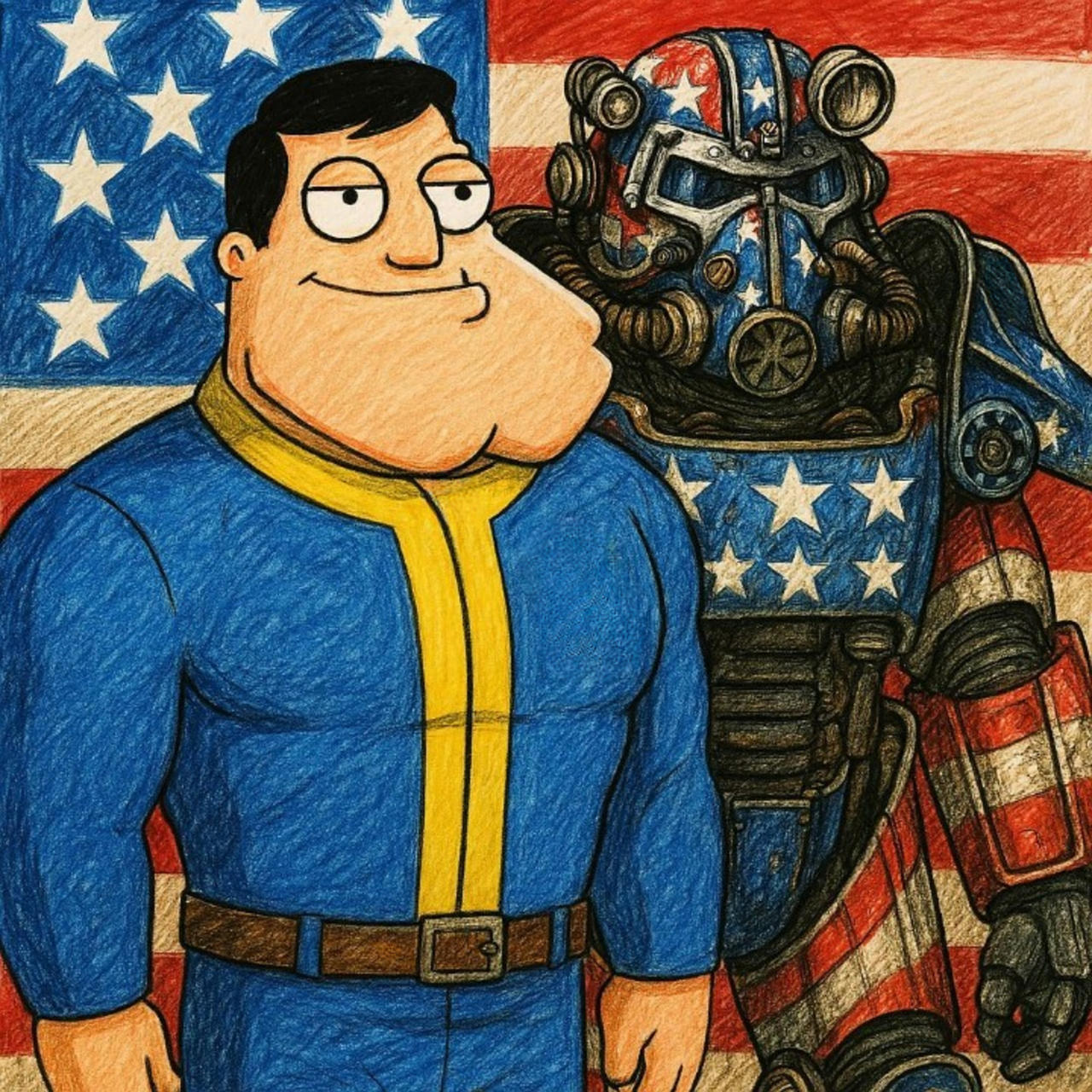 Merlock Fallout American Dad + Fallout - Stan's Power Armor by Murloc1989 on DeviantArt