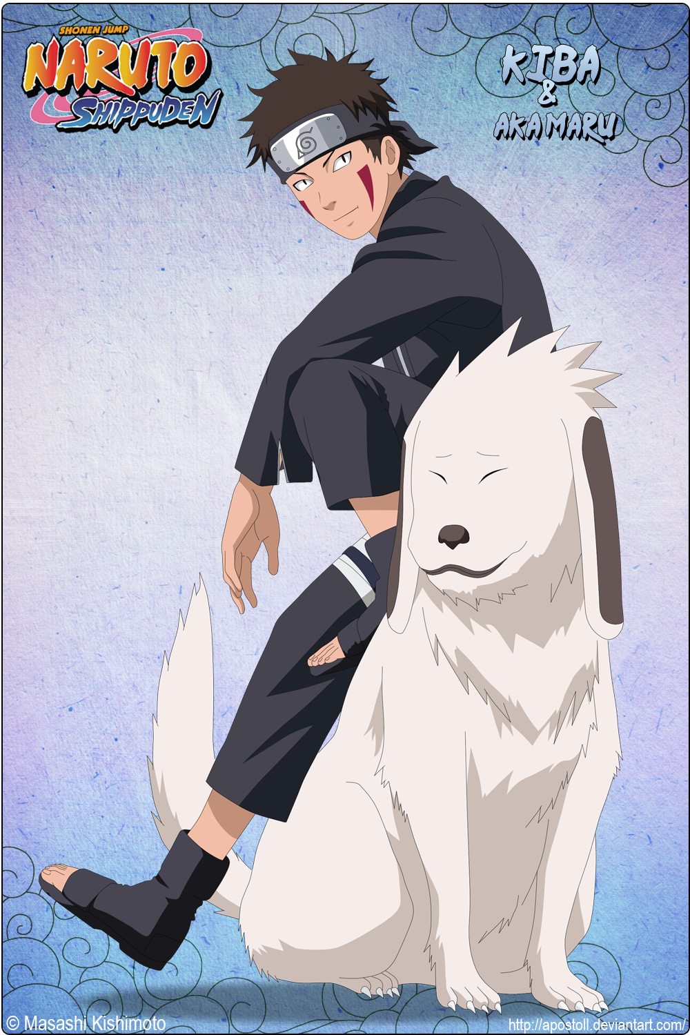 Kiba Inuzuka and Akamaru