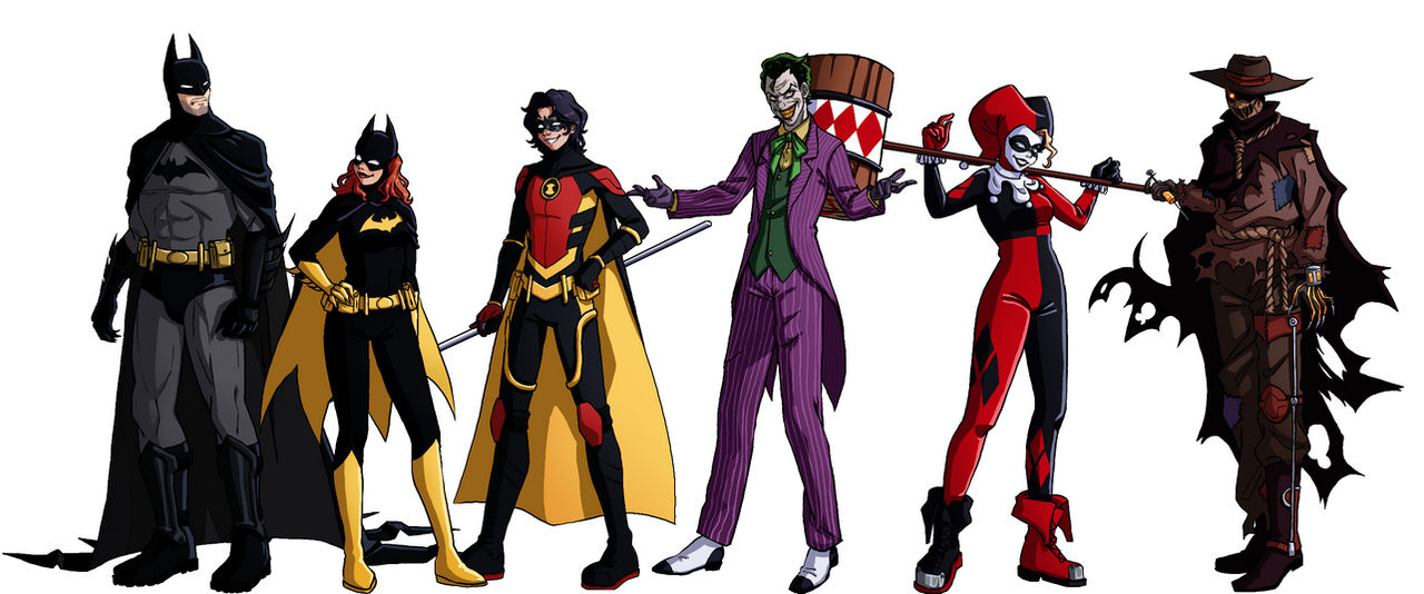 Mini Roster Batman Batman Character Lineup by StellaKanzaki on DeviantArt