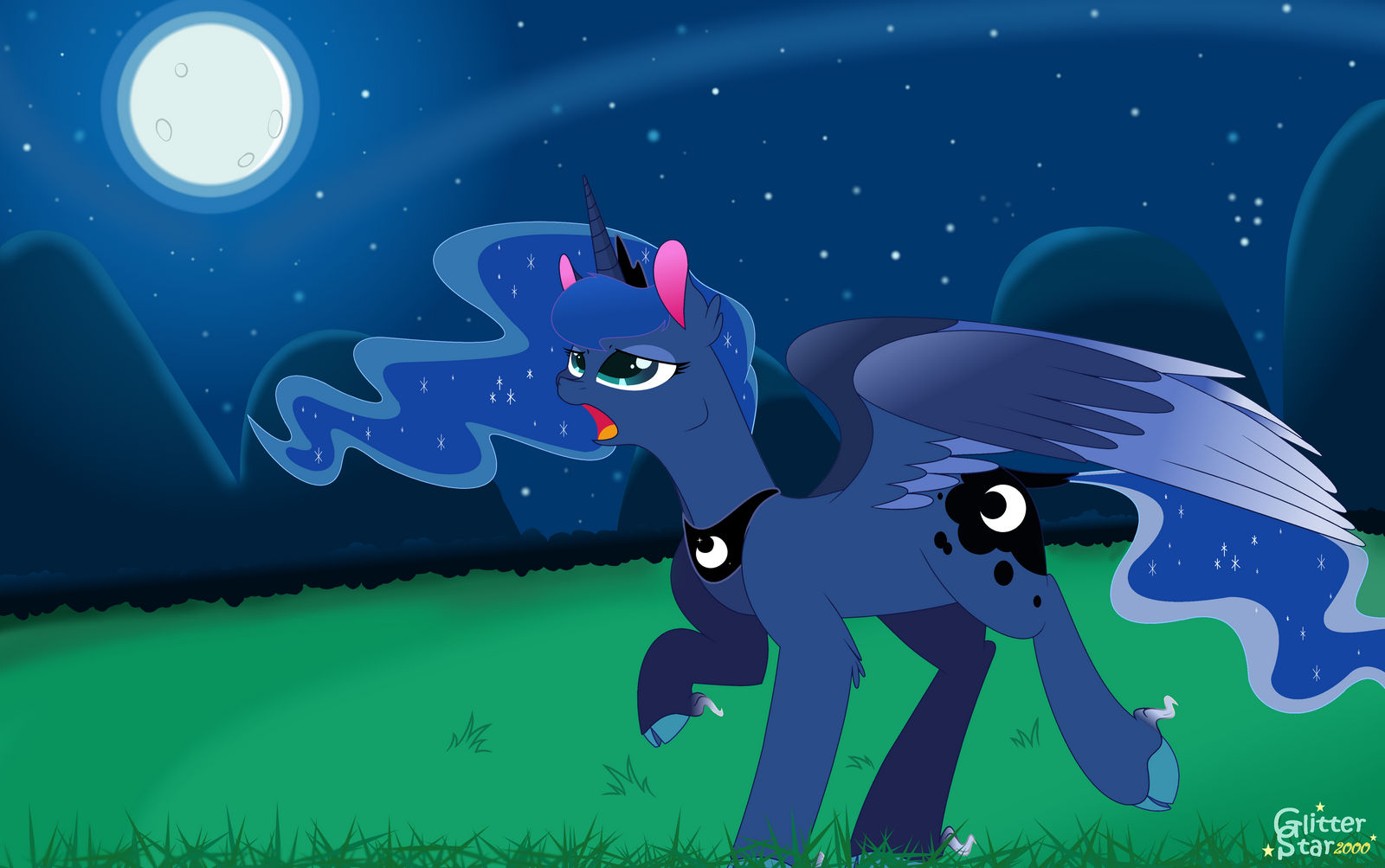 Moon Rises Cartoon The Moon Rises by GlitterStar2000 on DeviantArt