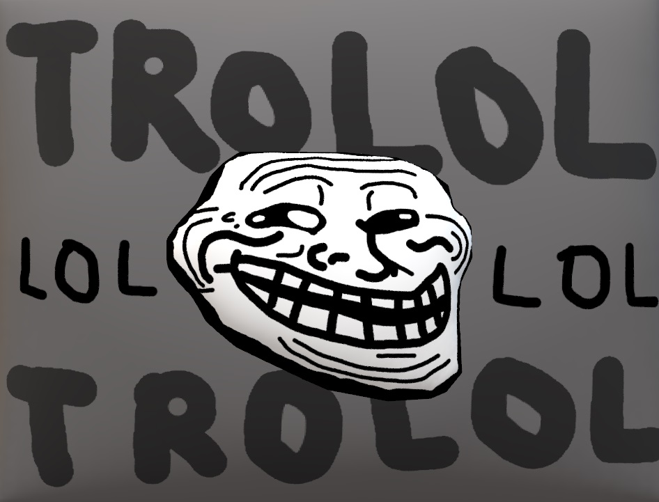 troll face - 3d by saxeh on DeviantArt