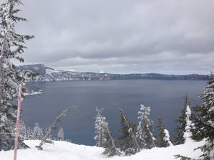 Crater Lake in Winter