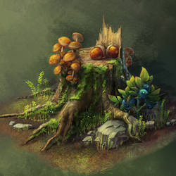 Mushroom stump