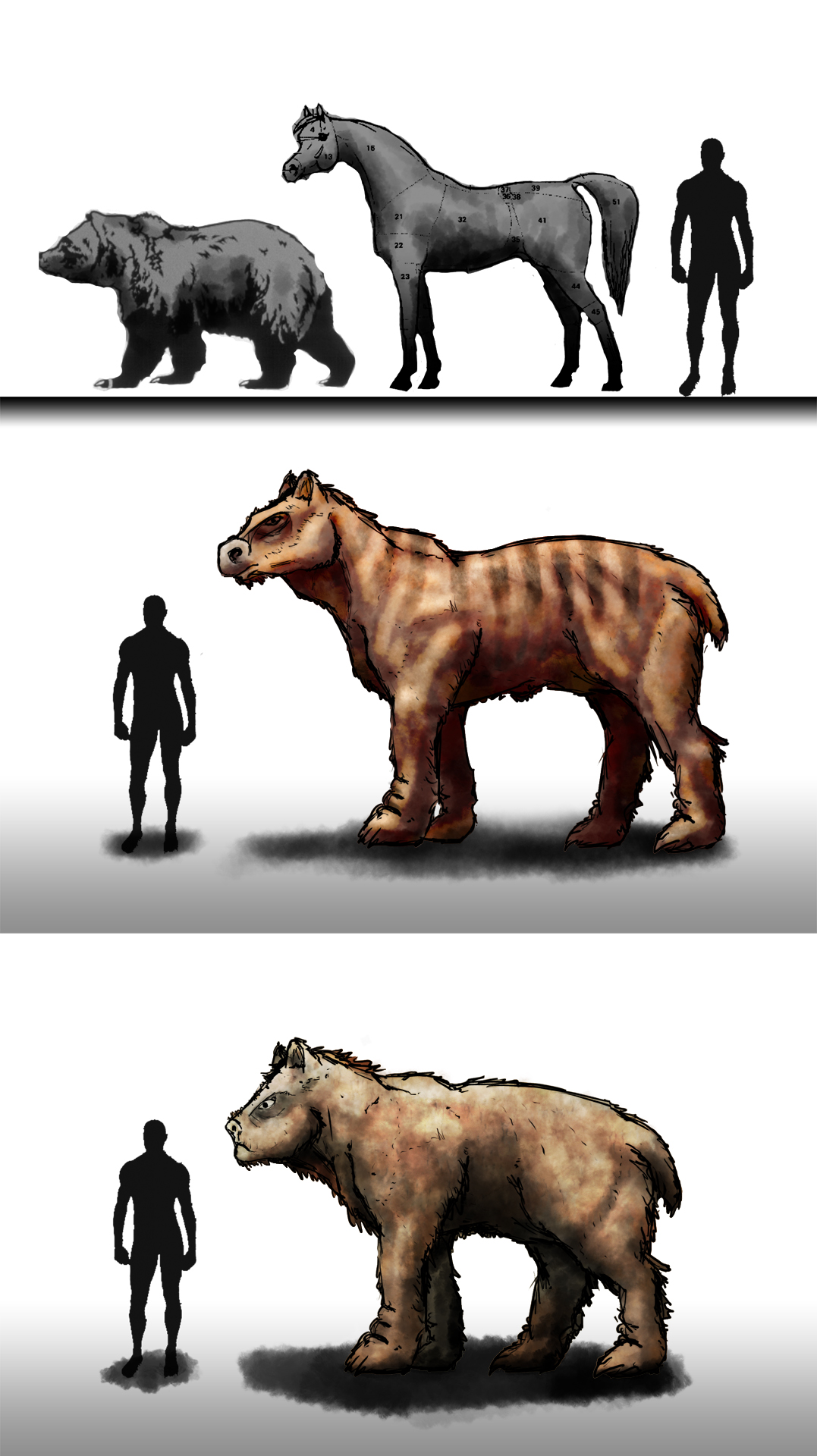 CreatureConcept Bear-Horse WIP