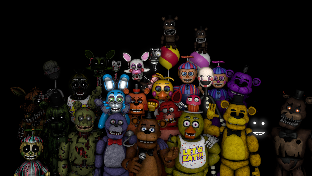 Fnaf1 Animatronics 8-bit by 133alexander on DeviantArt