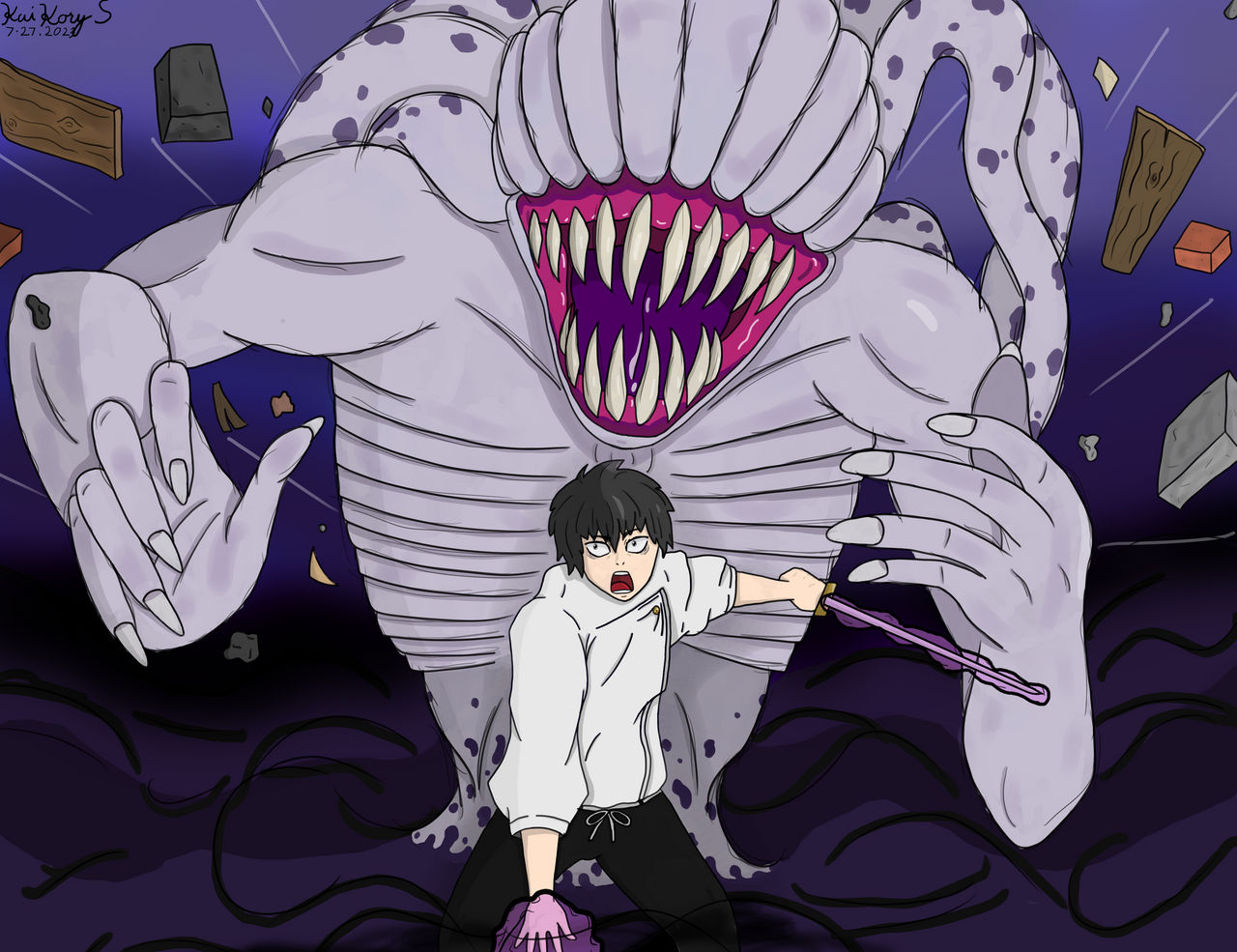 Curse Rika Smiling Yuta and cursed Rika by IrisWinter on DeviantArt