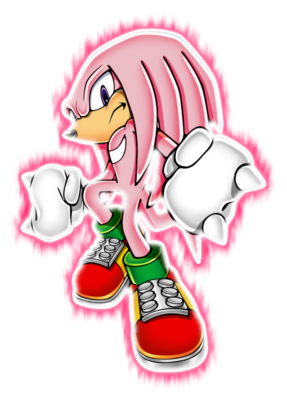 Hyper Knuckles Drawing Super/Hyper Knuckles by Fir3yAnimations on DeviantArt