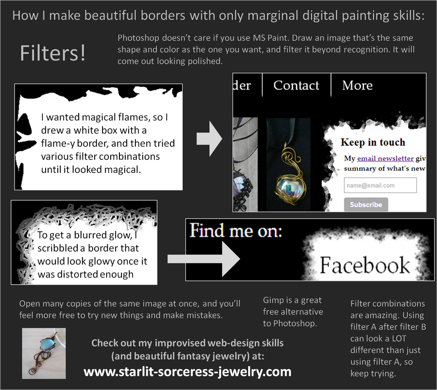 Beautiful, Easy Borders by Starlit-Sorceress