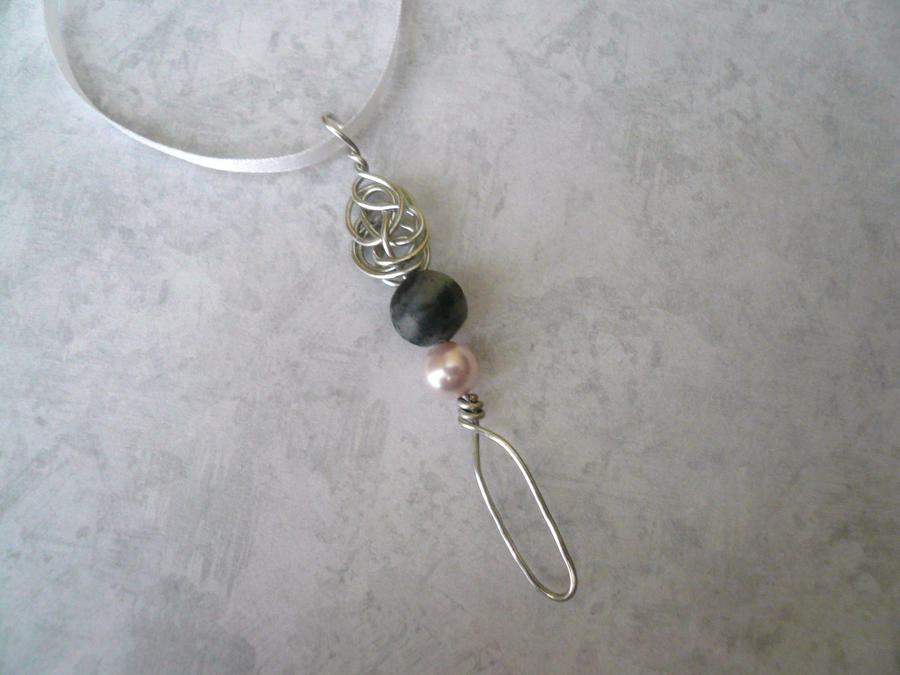 Petal Spear II --Stealth Bubble Wand Necklace by Starlit-Sorceress