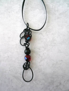 Ember Lace II -- Stealth Bubble Wand Necklace