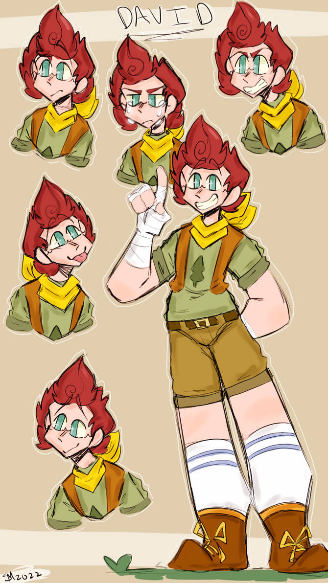 David doodles by lunadeku1 on DeviantArt