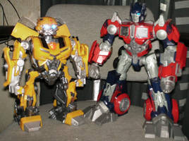 Optimus Prime and Bumble Bee