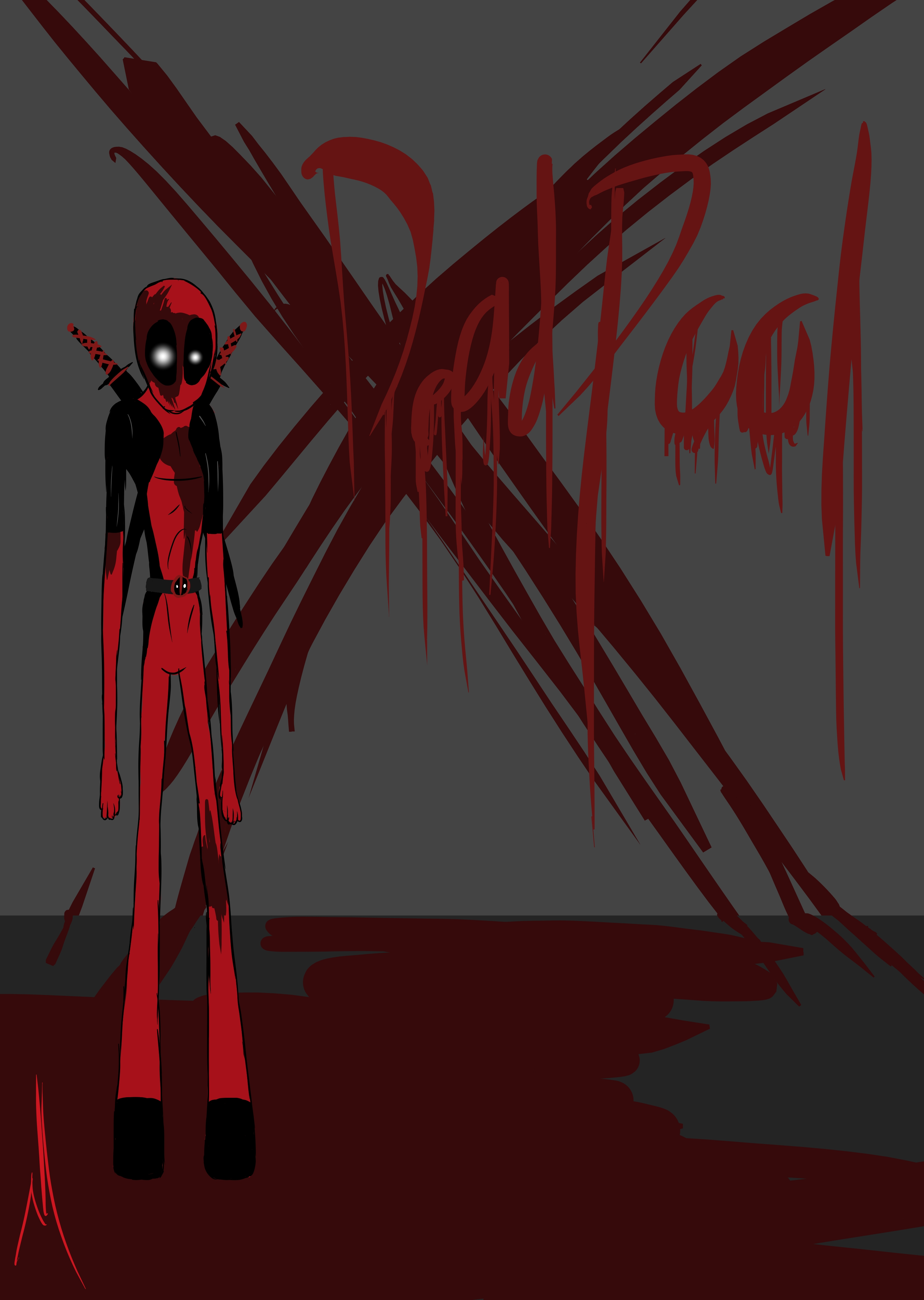 Deadpool Invert Color Deadpool stylized by MonotonyArt on DeviantArt