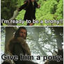 Brony Bilbo Baggins: Beggars Can't Be Choosers