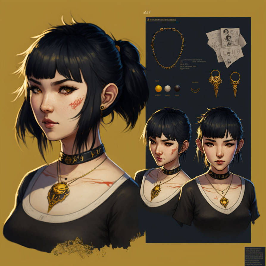 Teenager girl character reference sheet by MrMasoudZ on DeviantArt