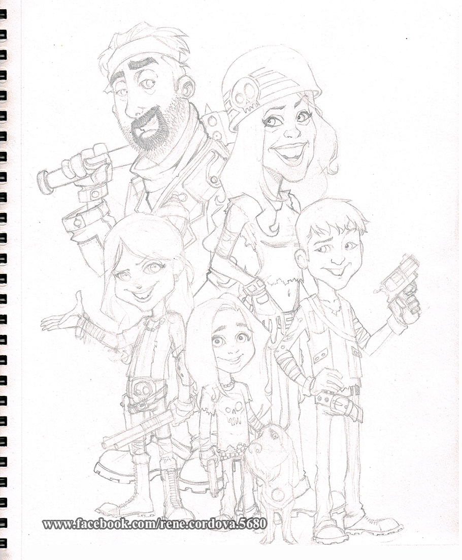 Family Caricature