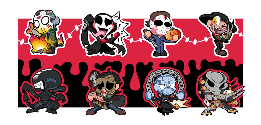 Halloween Modern Classics Chibi Set by BLARGEN69