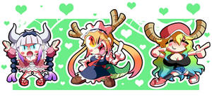 Miss Kobayashi's Chibi Maids by BLARGEN69 Miss Kobayashi's Chibi Maids by BLARGEN69