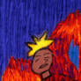 Fred Haie falls on firebus