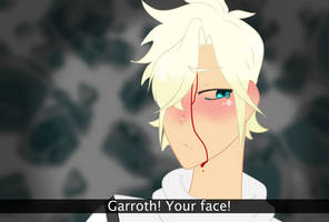 Garroth's face