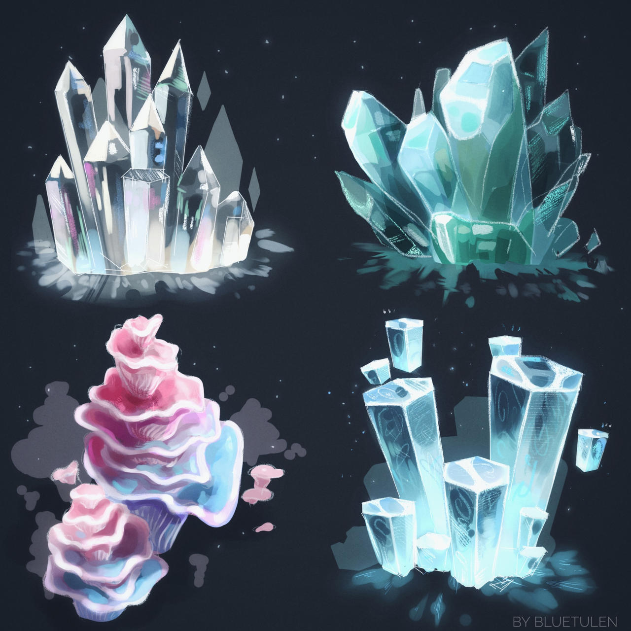 Crystal practice by BlueTulen on DeviantArt