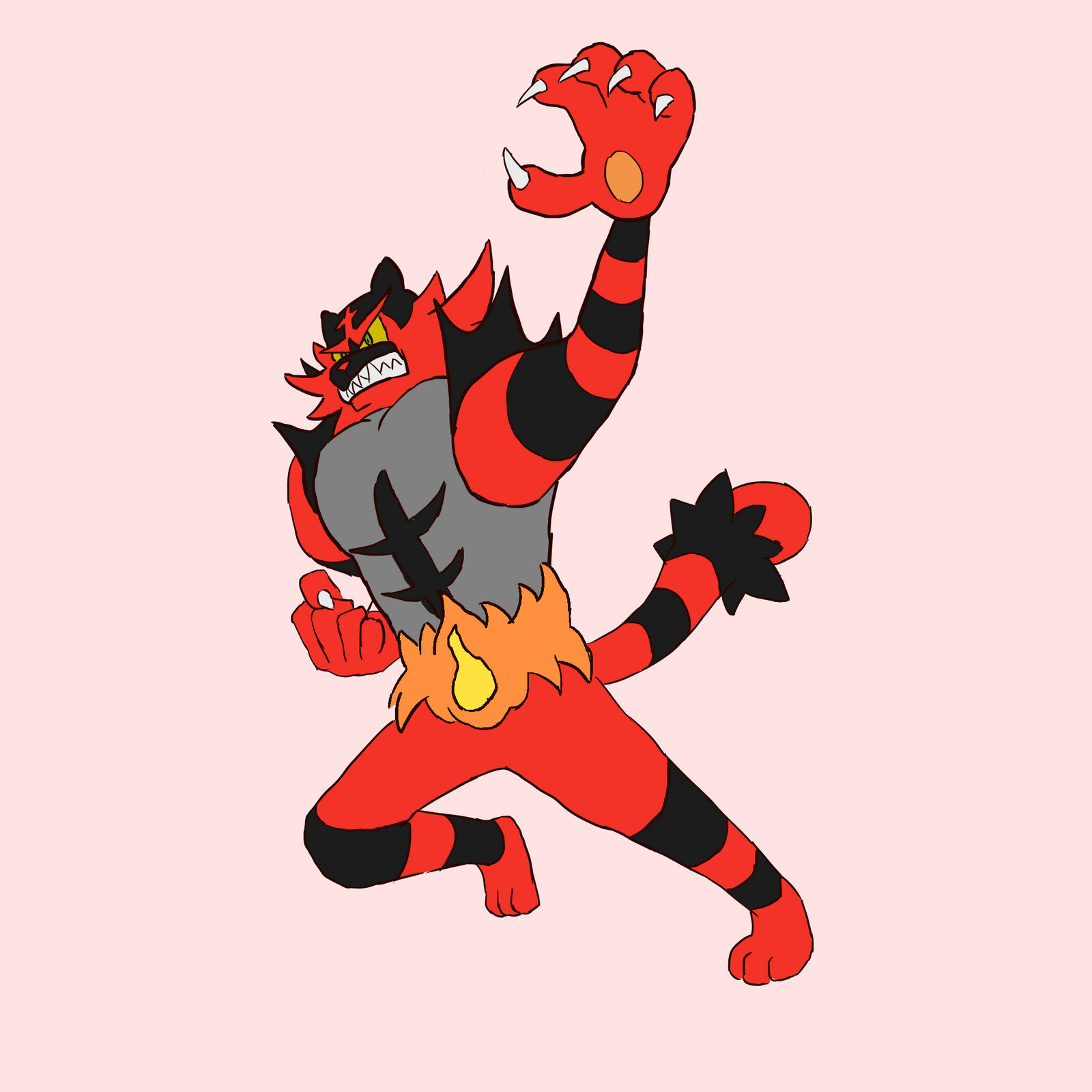 Chibi Incinaroar Incineroar by sndpkmth on DeviantArt