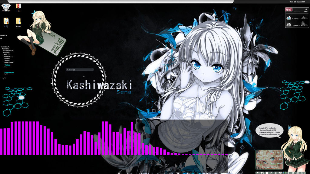 Rainmeter Anime Skin By Suomiotakuanimesuomi On Deviantart