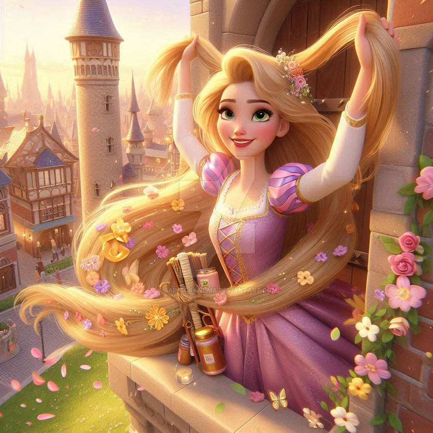 Princess Rapanzel Rapunzel in tower princess lady spring babe (4) by SaintGrandma on ...