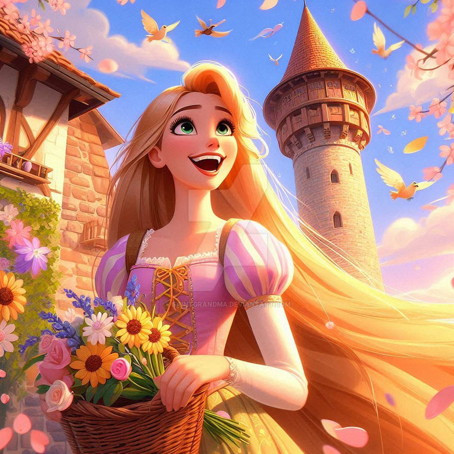 Princess Rapanzel Rapunzel in tower princess lady spring babe (12) by SaintGrandma on ...