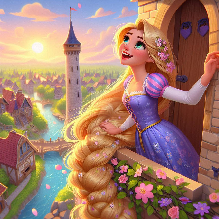 Princess Rapanzel Rapunzel in tower princess lady spring babe (32) by SaintGrandma on ...