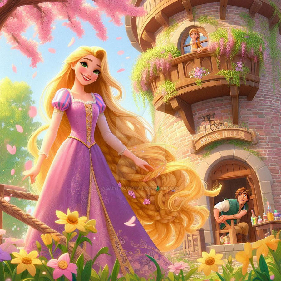 Princess Rapanzel Rapunzel in tower princess lady spring babe (45) by SaintGrandma on ...