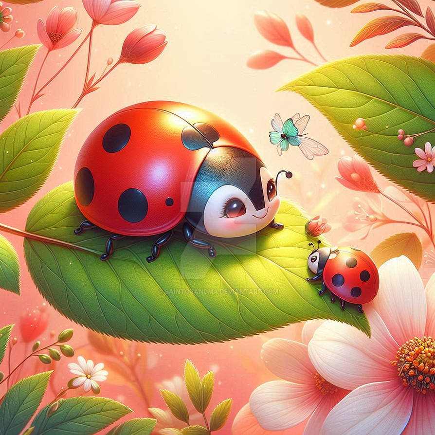 Leaf Insect Cute Insect Ladybug insect cute on leaf animal (31) by SaintGrandma on DeviantArt