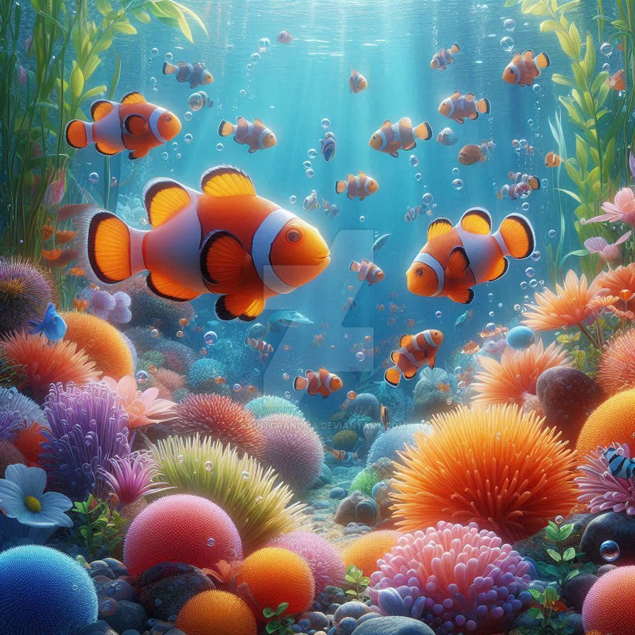 Nemo Style Nemo fish under water aquarium (43) by SaintGrandma on DeviantArt