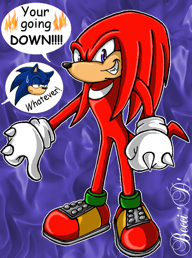 Knuckles vs Sonic