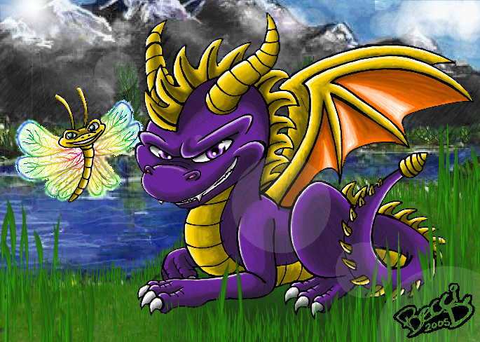 Spyro the dragon and Sparx