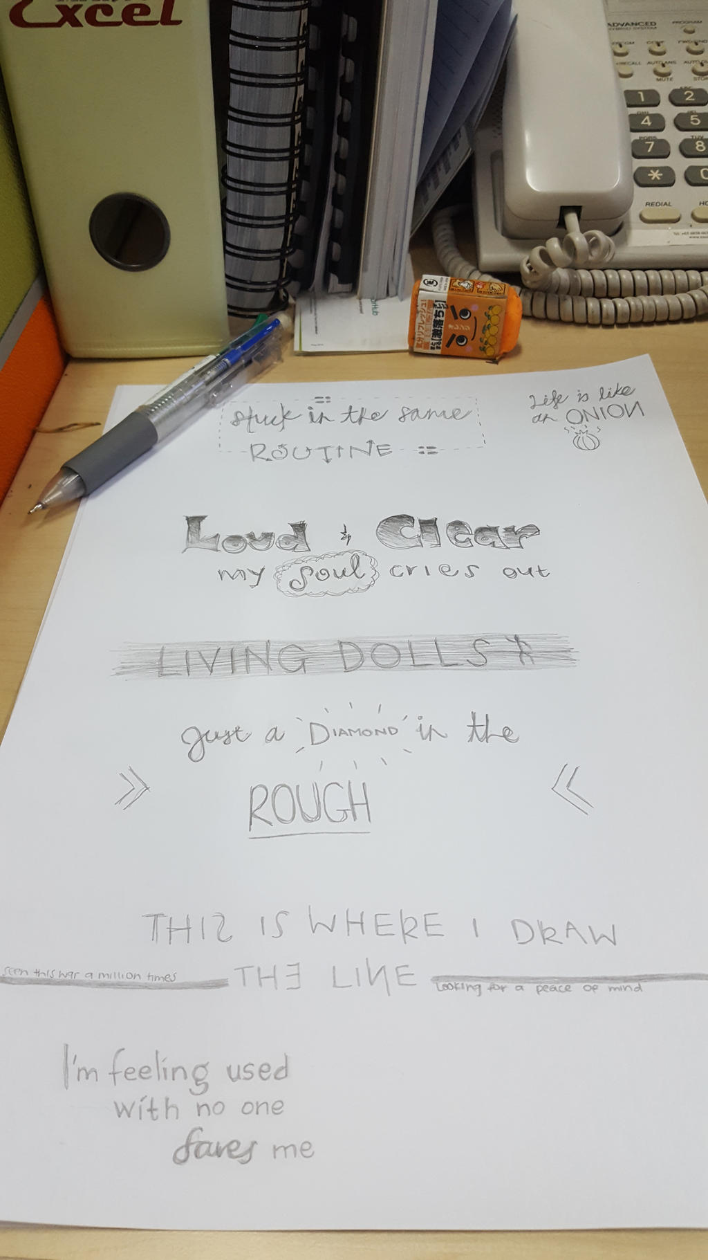 Song Lyrics From One Ok Rock By Chewjassie On Deviantart