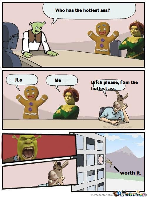 Boardroom Suggestion Meme Shrek Edition By
