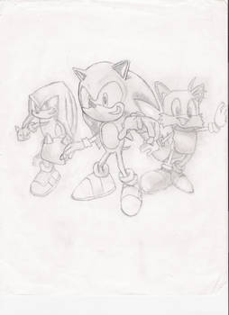 Sonic, Knuckles, Tails