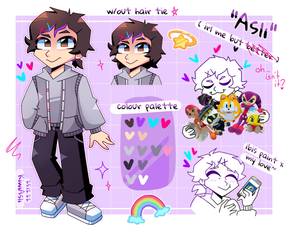 OC Reference Sheet by KiwiAsli on DeviantArt