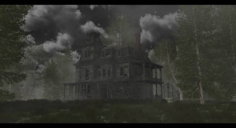 The old house in the dark forest