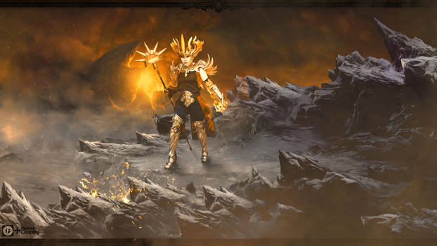 Diablo 3 Wizard in Firebird's Finery Armor Set