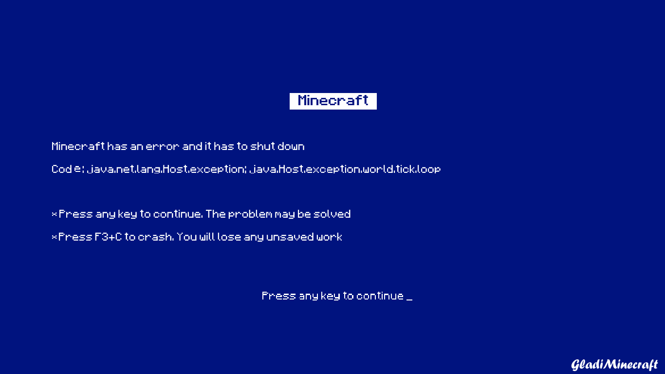 Minecraft Crash Bsod Parody By Gladiminecraft On Deviantart
