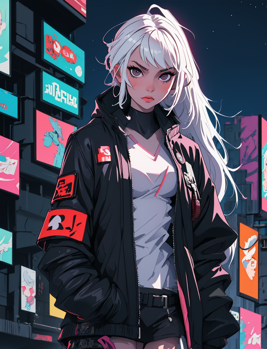 Cyberpunk anime girl