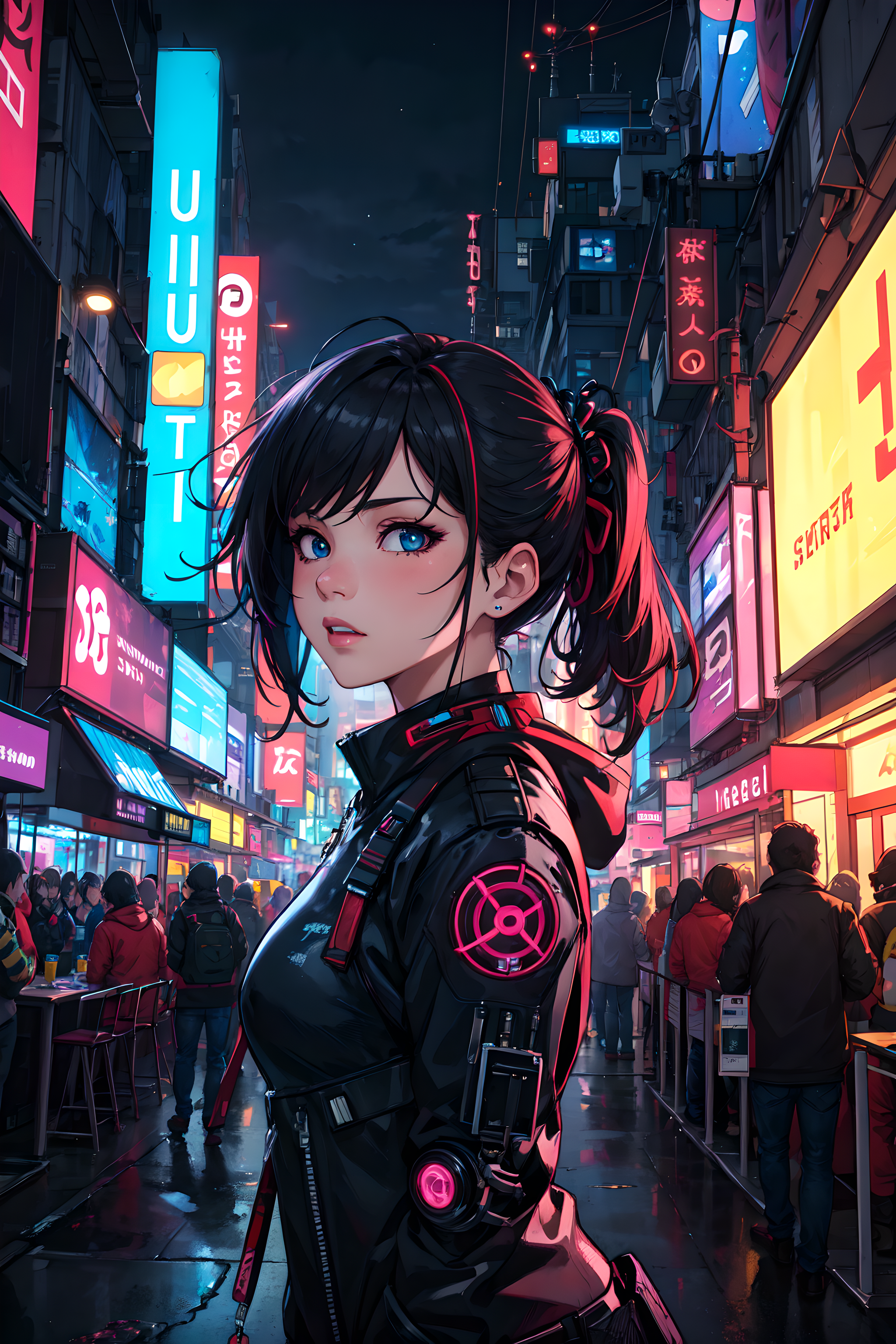Cyberpunk girl by lXlBaNNeR on DeviantArt