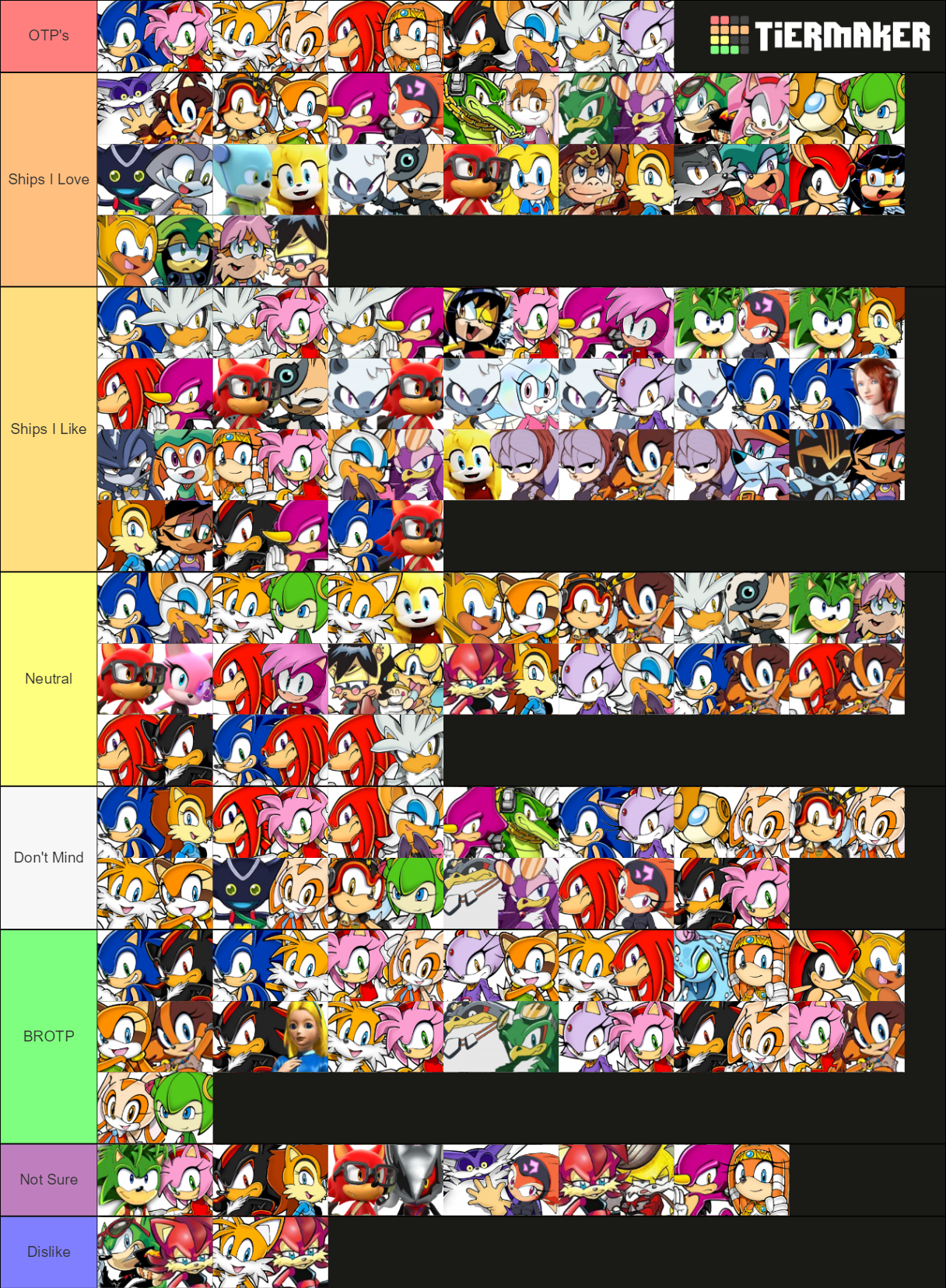 First time making a Sonic Ship Tier List and I picked the Ultimate