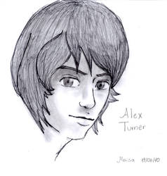 Alex Turner Portrait by arctic-sunsett