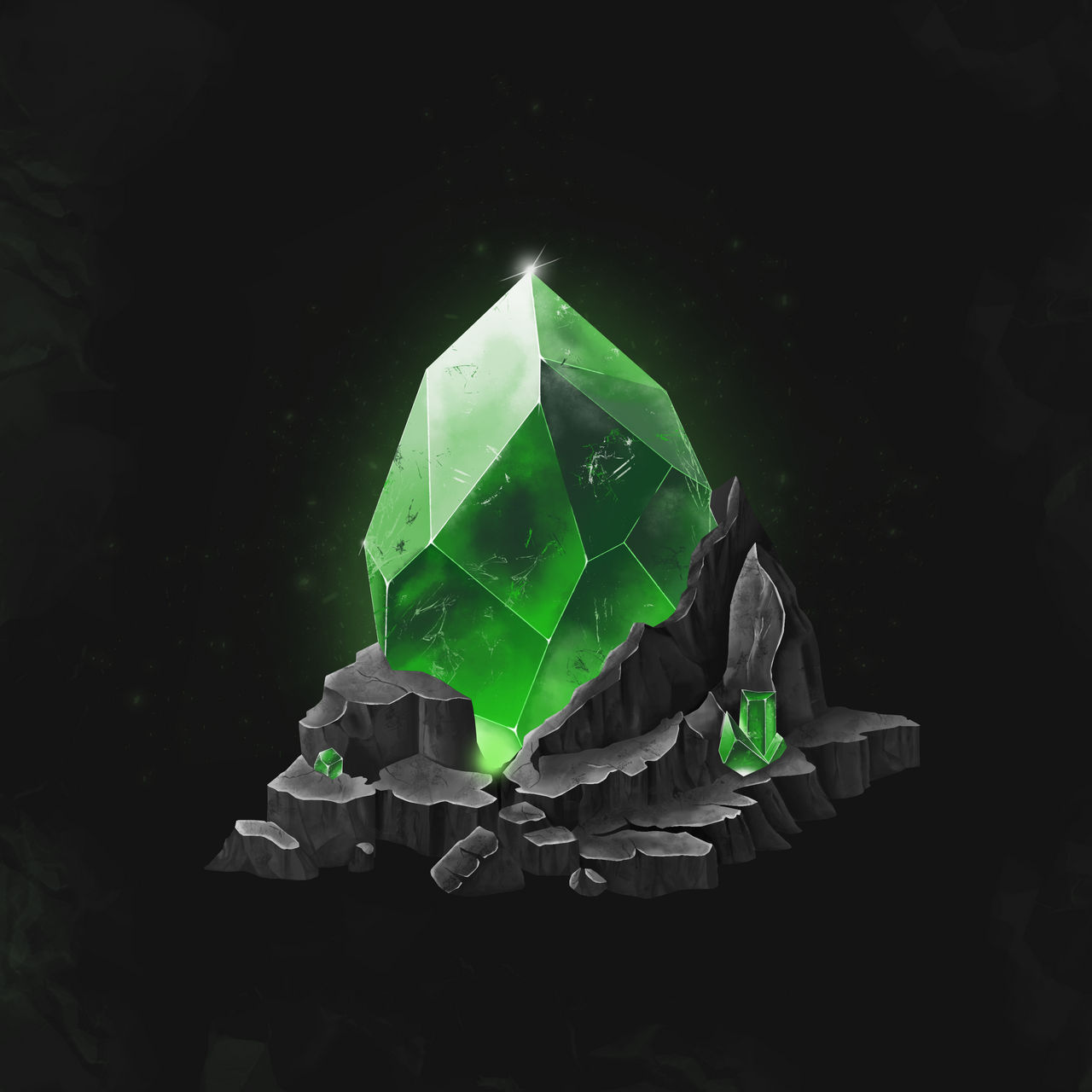 Green Crystal by Lukaartt on DeviantArt