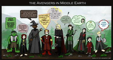 The Fellowship of the Avengers in Middle Earth